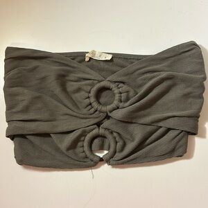 Green Cut-Out Tube Top